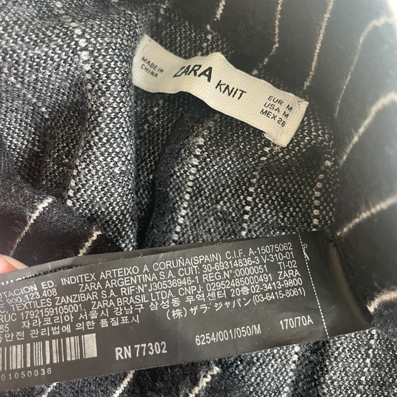 Zara Striped Skater Skirt - Picture 6 of 10